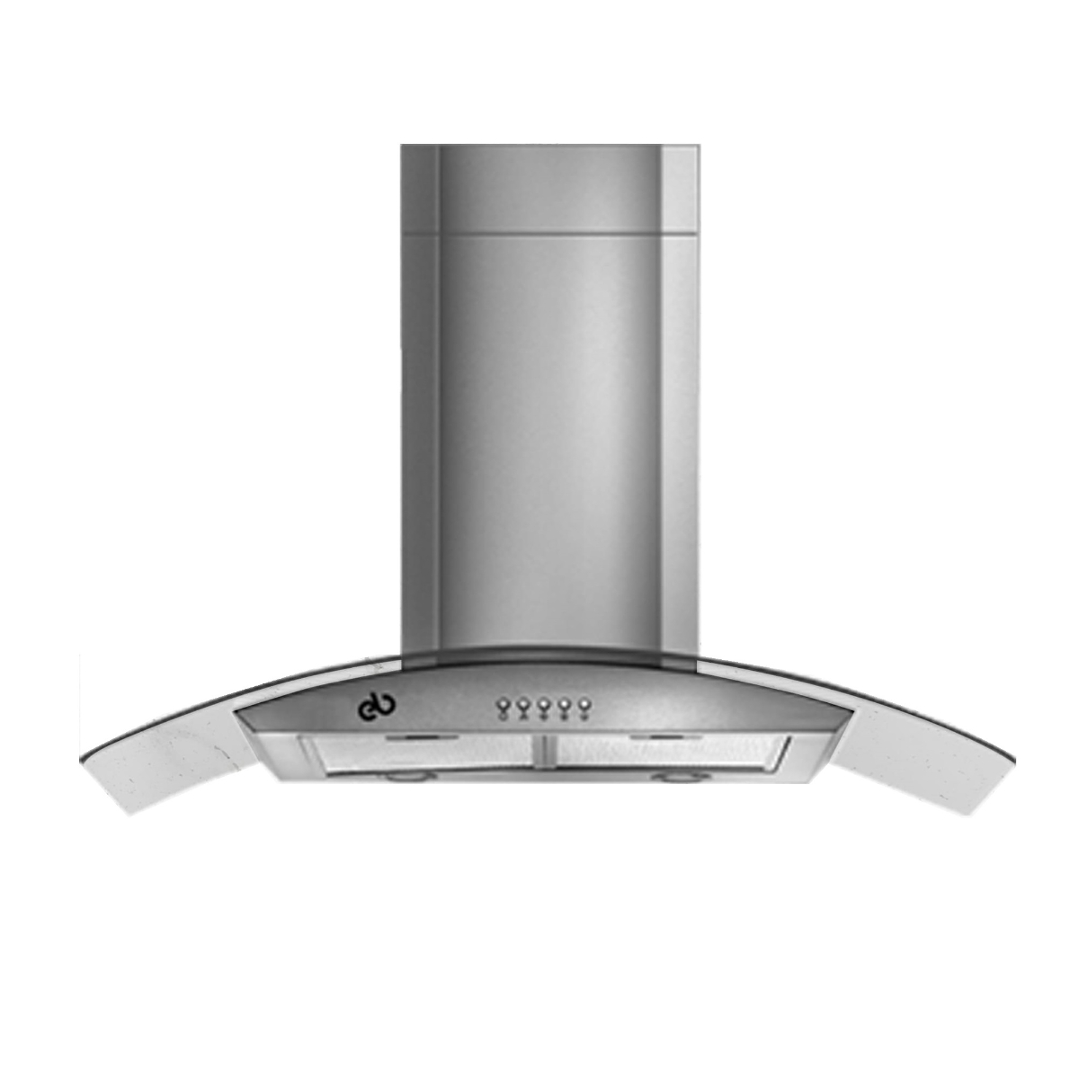 Campana Pared Eb Técnica Eb-388c De 90 Cm Purificadora Acero Inox Y Cristal