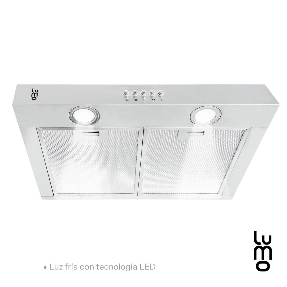 Foto 3 pulgar | Campana Cocina Extractora De Pared 60 Cm Acero Inox Luz Led