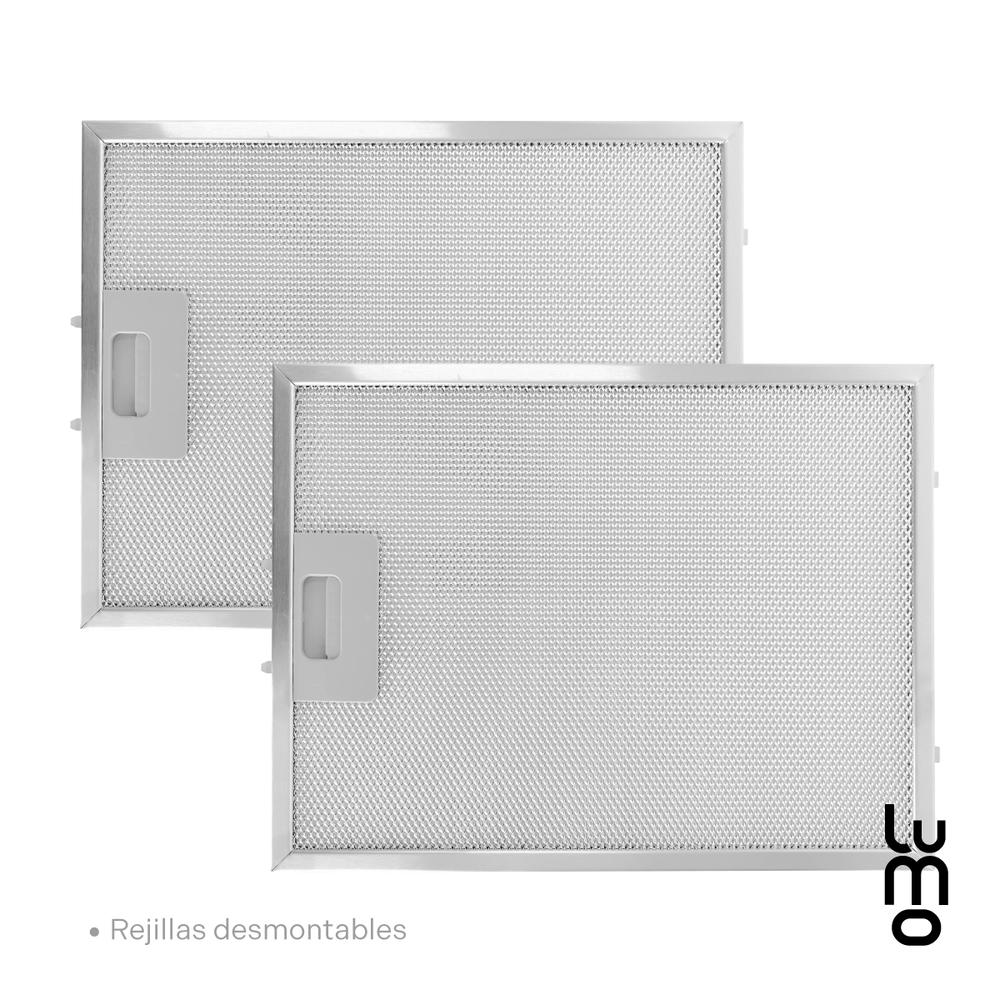 Foto 8 pulgar | Campana Cocina Extractora De Pared 60 Cm Acero Inox Luz Led