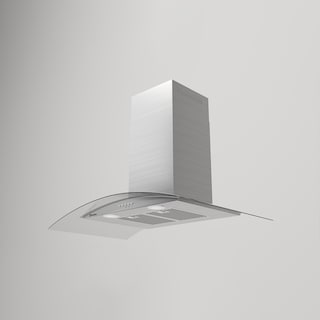 Foto 2 | Campana Tecnolam Vega Pared Cristal Curvo Inox 90 Cm
