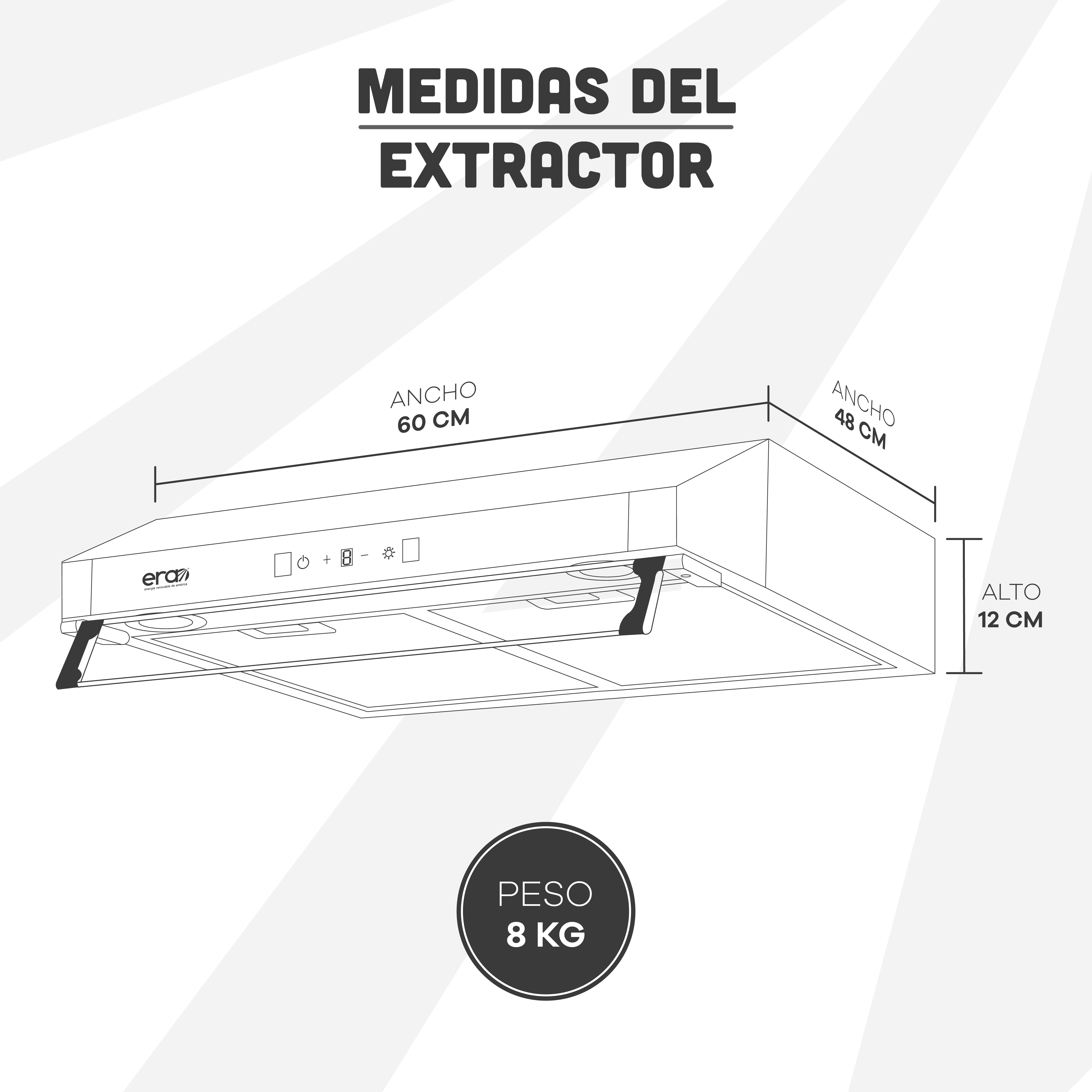 Foto 4 | Campana Extractora Tipo Pared Slim Era 60 Cm Ancho