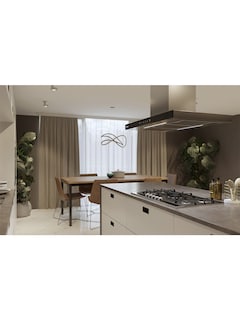 Foto 4 | Campana Adara Isla Panel Negro De 90
