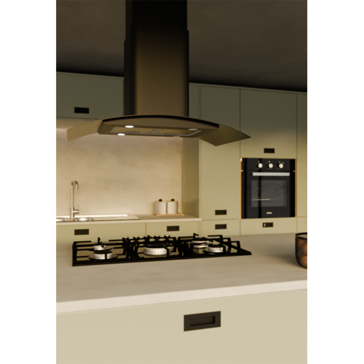 Foto 5 pulgar | Campana Isla Kutchen Kci90890 Acero Inox 90cm