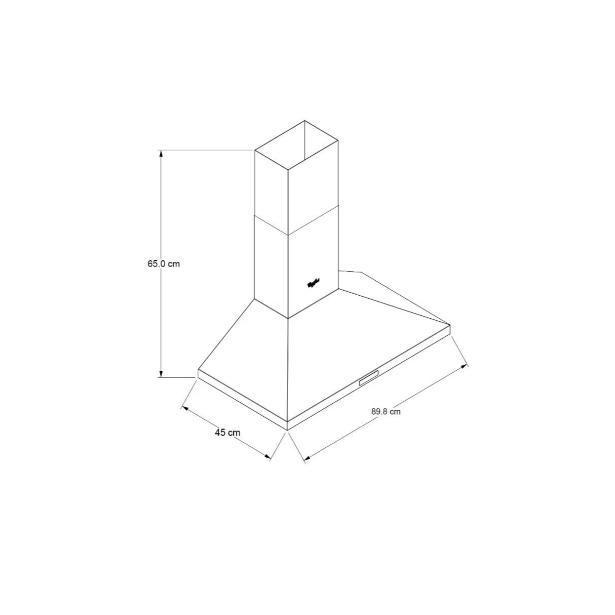 Foto 4 pulgar | Campana Pared Whirlpool Whw9500s De 90 Cm Purificadora Acero Inox Priamidal