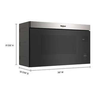 Foto 3 | Microcampana Whirlpool Wmmf5930pz de Acero Inoxidable de 76 cm