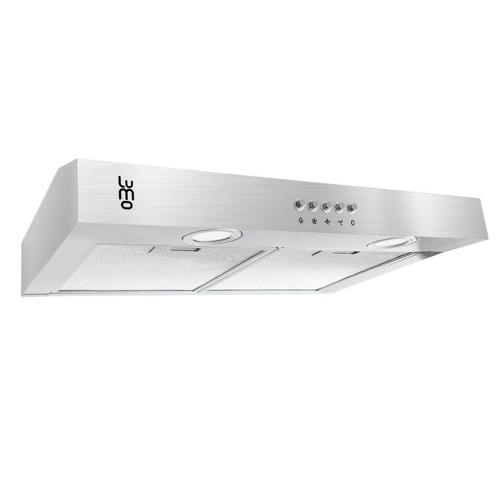Campana Cocina Extractora De Pared 50 Cm Acero Inox Luz Led