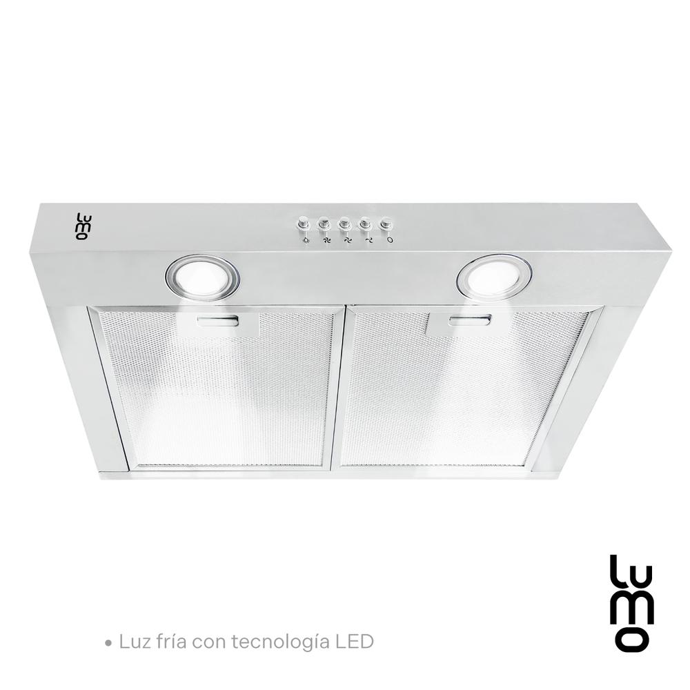 Foto 3 pulgar | Campana Cocina Extractora De Pared 50 Cm Acero Inox Luz Led
