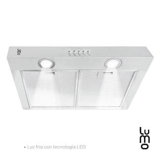 Foto 2 | Campana Cocina Extractora De Pared 50 Cm Acero Inox Luz Led