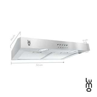 Foto 3 | Campana Cocina Extractora De Pared 50 Cm Acero Inox Luz Led