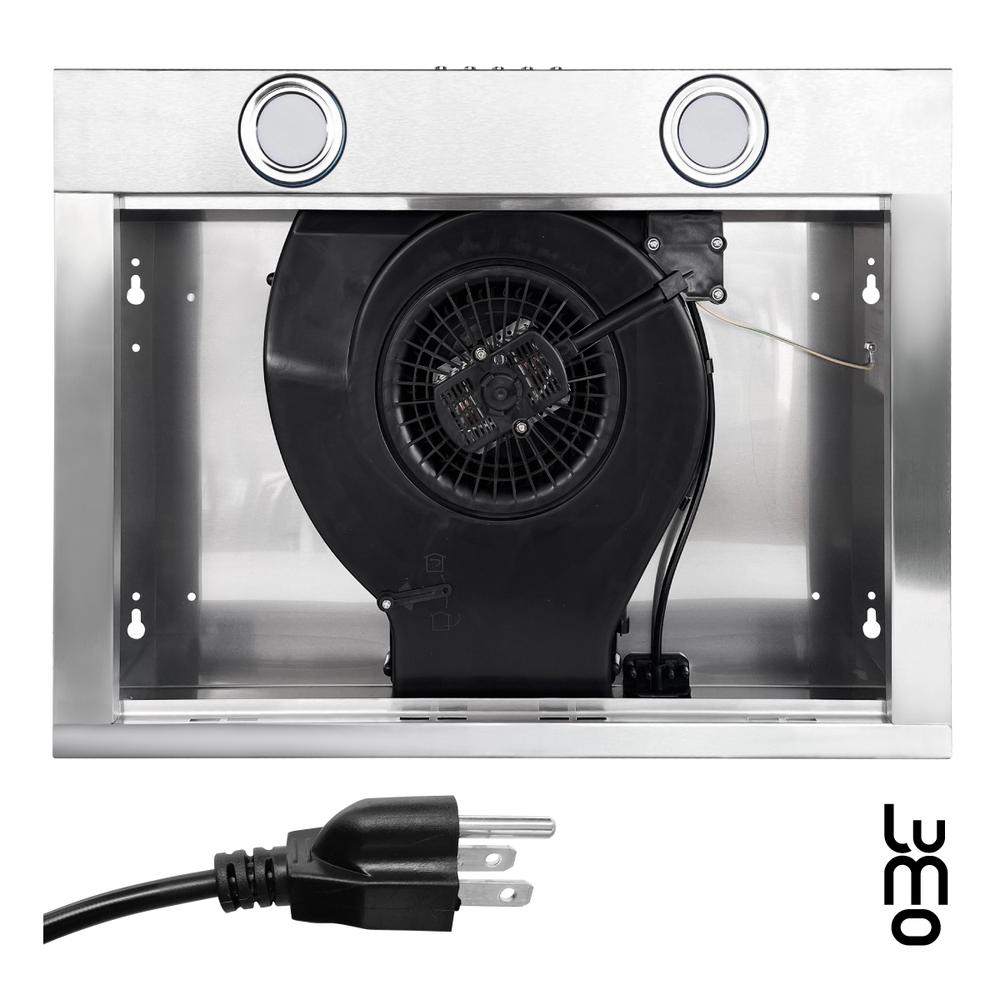 Foto 6 pulgar | Campana Cocina Extractora De Pared 50 Cm Acero Inox Luz Led