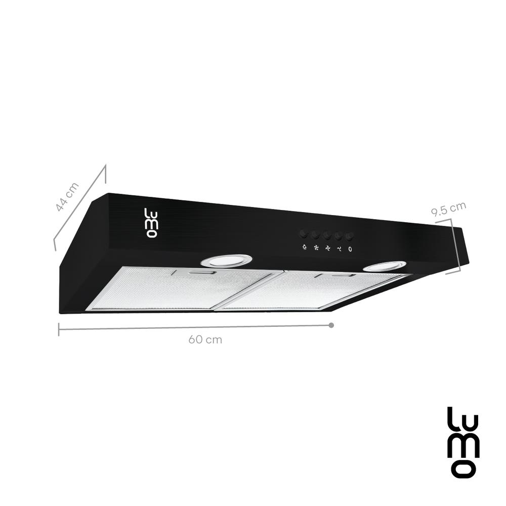 Foto 4 pulgar | Campana Cocina Extractora de Pared 60 cm Acero Inox Luz Led