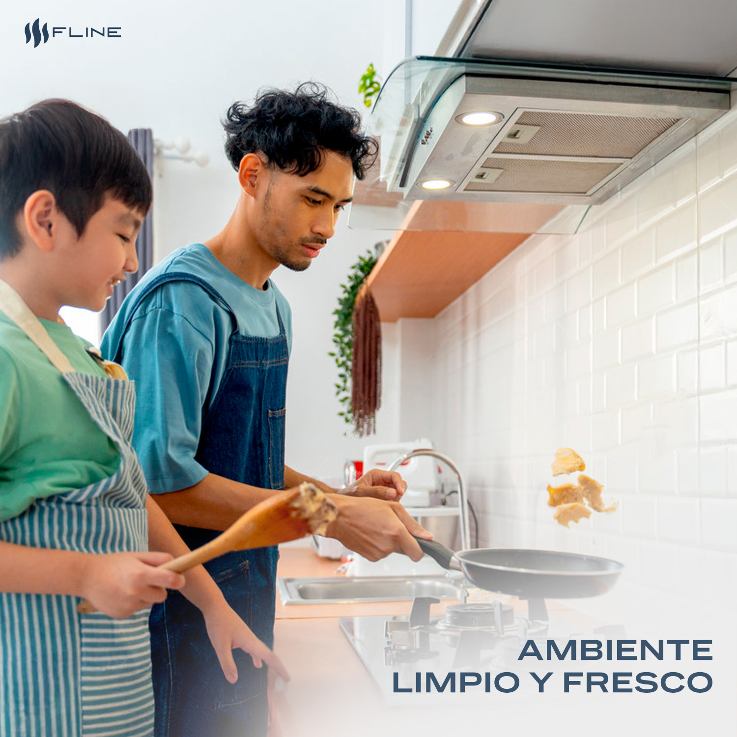 Foto 5 | Fline Campana De Cocina 60 Cm De Pared Controles Touch Cristal Curvo Y  Acero Inoxidable 3 Velocidades  Tromso 60