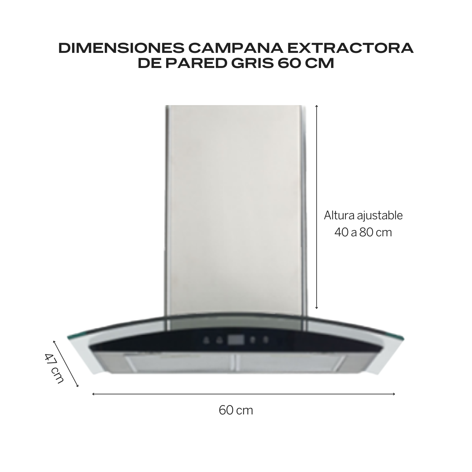 Foto 4 pulgar | Fline Combo Parrilla De Gas Y Campana Acero Inoxidable 60 Cm 4 Quemadores Cristal Curvo Controles Touch MA4TR60