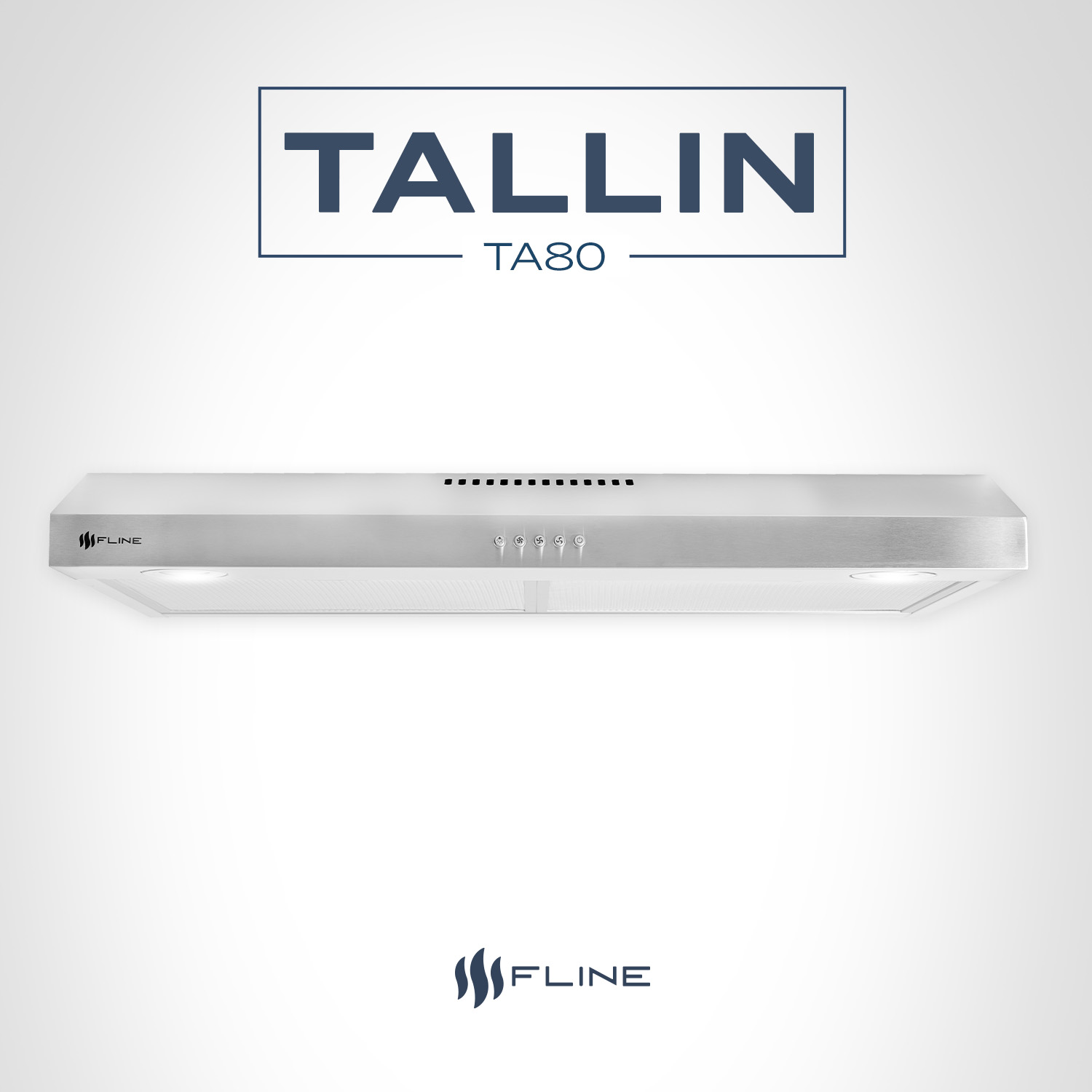 Foto 6 | Campana Extractora De Cocina Slim Acero Inoxidable 80 Cm | Bajo Gabiente | Tallin 80| Fline