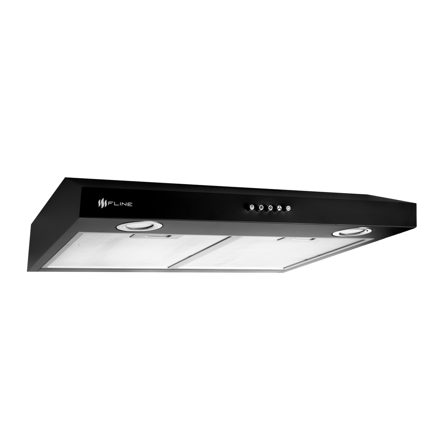 Campana Extractora De Cocina Slim 60 Cm Negro Matte  | Bajo Gabiente | Brimnes 60| Fline