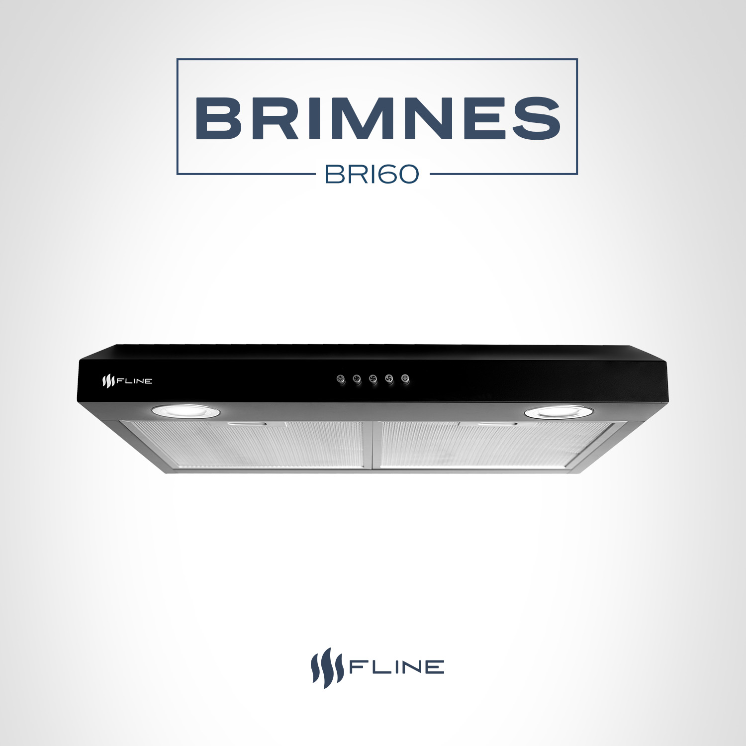 Foto 7 pulgar | Campana Extractora De Cocina Slim 60 Cm Negro Matte  | Bajo Gabiente | Brimnes 60| Fline