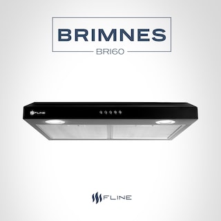 Foto 6 | Campana Extractora De Cocina Slim 60 Cm Negro Matte | Bajo Gabiente | Brimnes 60| Fline