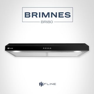 Foto 6 | Campana Extractora De Cocina Slim 80 Cm Negro Matte | Bajo Gabiente | Brimnes 80| Fline
