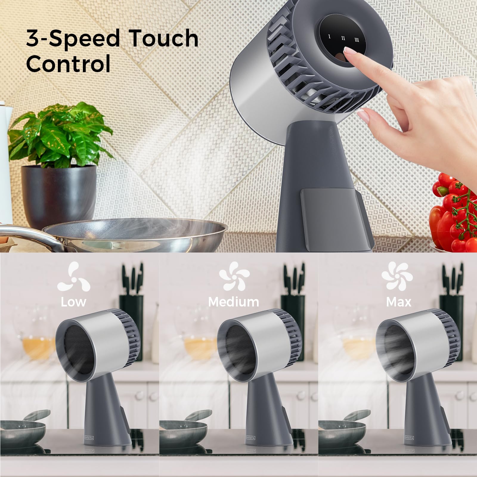 Foto 5 pulgar | Extractor Portátil Empava De 3 Velocidades Para Cocina De Escritorio Con Campana Extractora - Venta Internacional.
