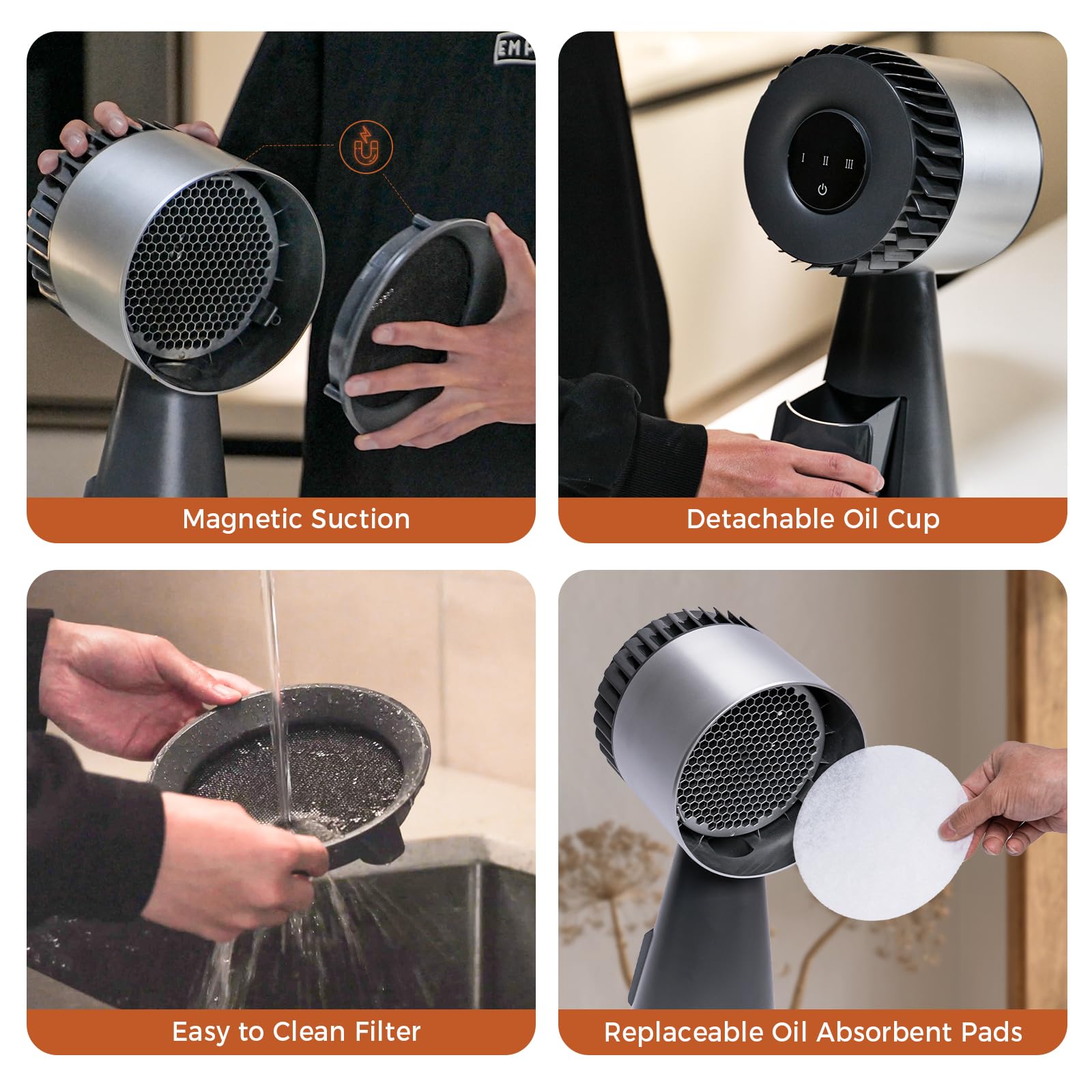Foto 6 pulgar | Extractor Portátil Empava De 3 Velocidades Para Cocina De Escritorio Con Campana Extractora - Venta Internacional.