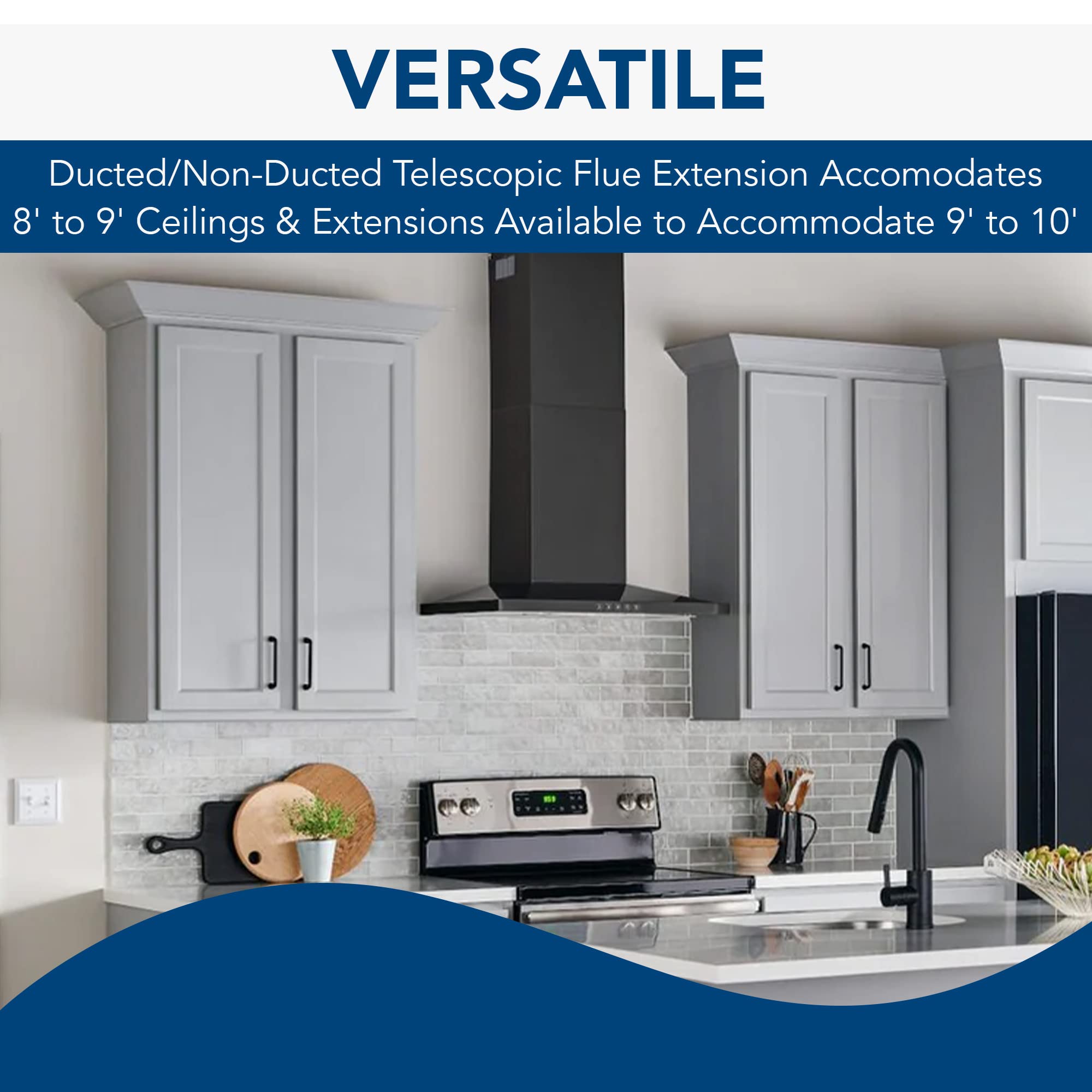 Foto 7 | Campana Extractora Broan-nutone Bws1304bls 30 Cm De Acero Inoxidable Negro - Venta Internacional.
