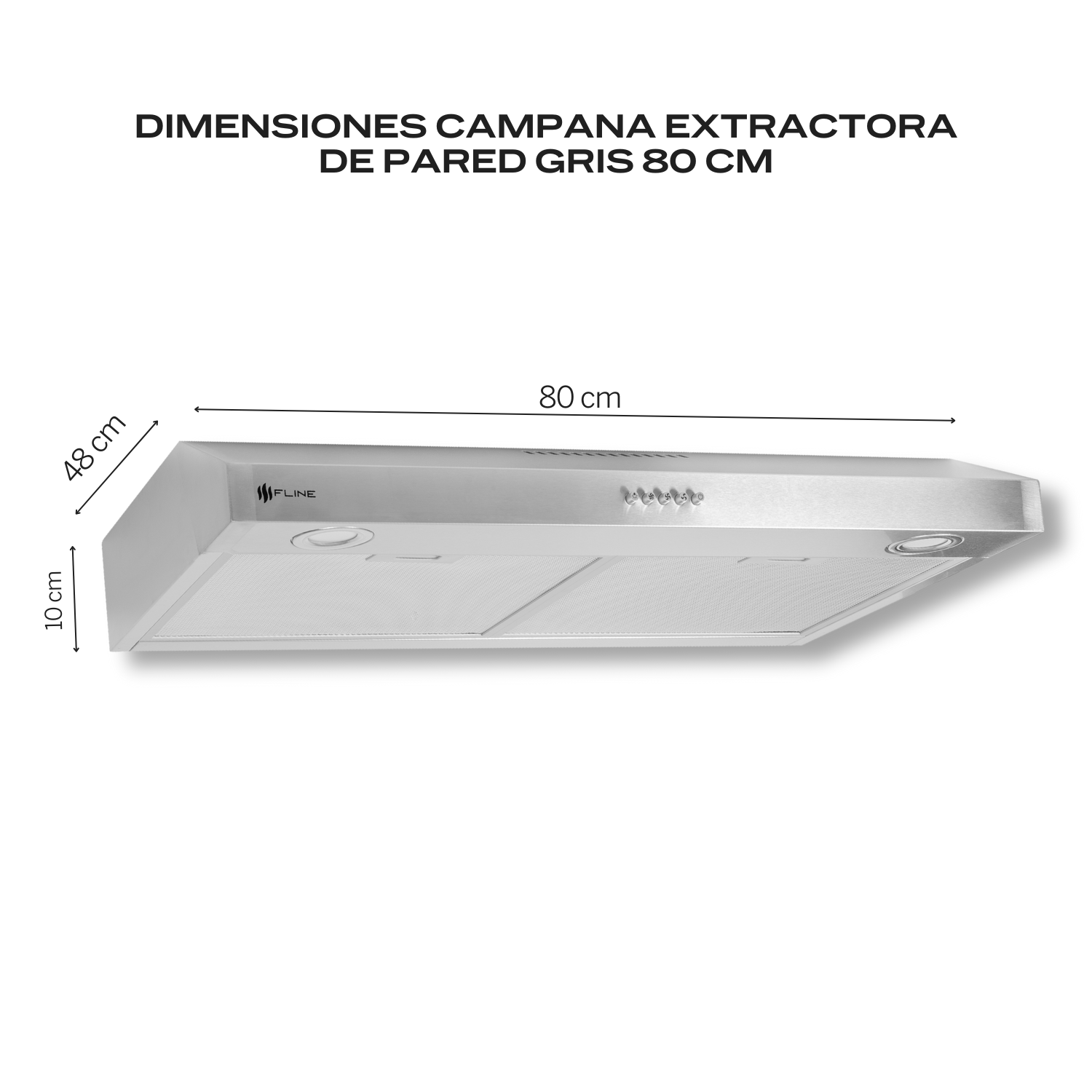 Foto 4 pulgar | Combo Parrilla de Gas y Campana Acero Inoxidable Fline Lu5ta80 5 Quemadores