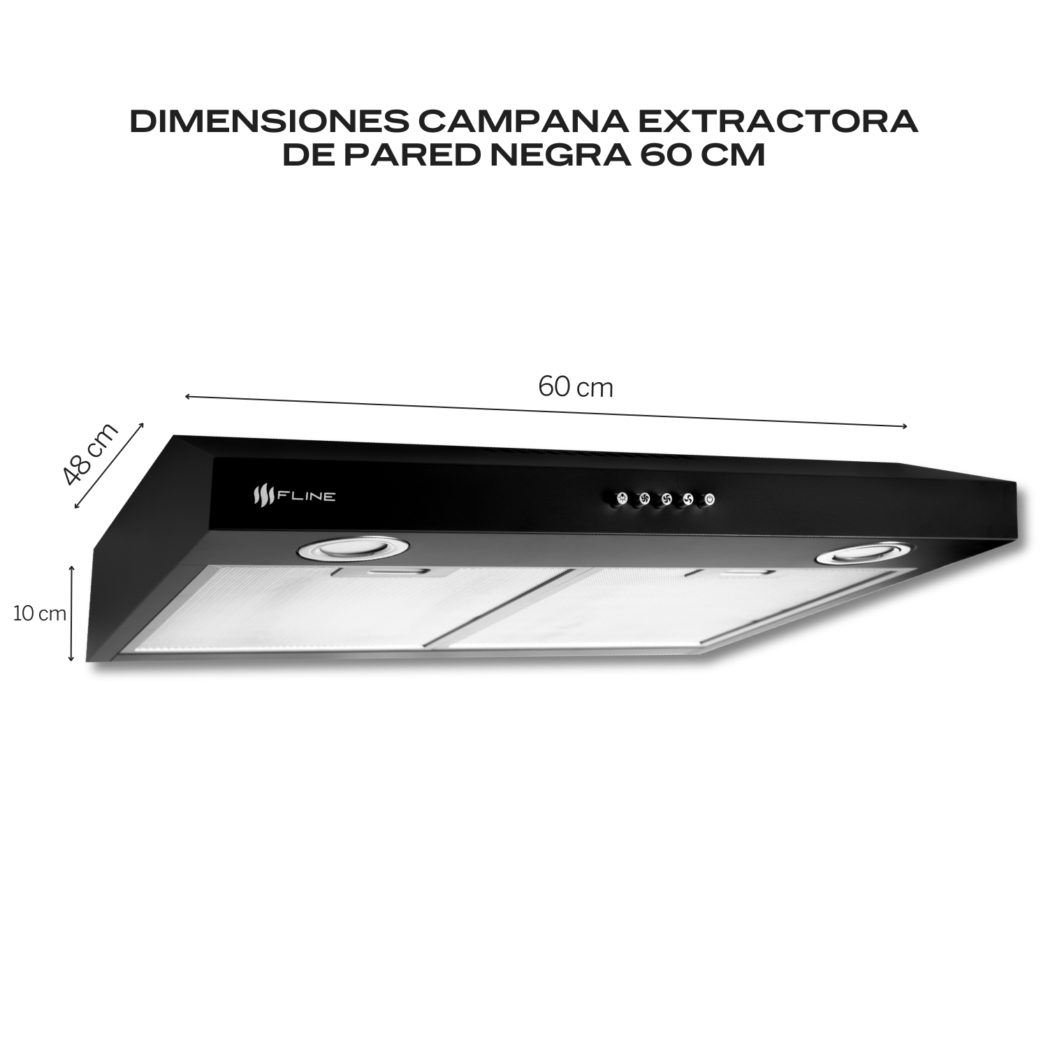 Foto 4 pulgar | Combo Parrilla de Gas y Campana Acero Inoxidable Fline  Os4br60 Negro