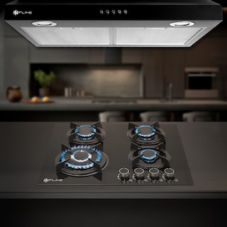Foto 5 | Combo Parrilla de Gas y Campana Acero Inoxidable Fline Os4br60 Negro
