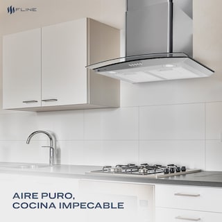 Foto 5 | Campana Extractora de Cocina Fline 76 cm de Acero Inoxidable 3 Velocidades