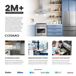 Foto 4 | Campana Extractora Cosmo Cos-36irhs Lumin Collection 380 M³/h 90 Cm - Venta Internacional.