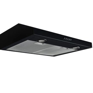 Foto 1 | Campana De Cocina Plana 60 Cm Bluelander Negro Con Salida De Aire Y Filtro De Carbón Activado
