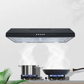 Foto 4 | Campana De Cocina Plana 60 Cm Bluelander Negro Con Salida De Aire Y Filtro De Carbón Activado