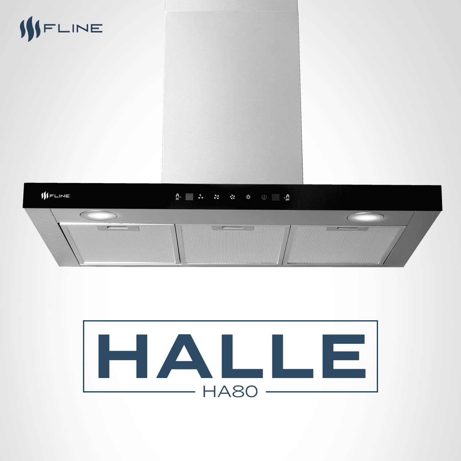 Foto 7 pulgar | Campana De Cocina 80 Cm  Tipo T De Pared  Controles Touch Y Sensor Extractora   Acero Inoxidable  3 Velocidades  Halle