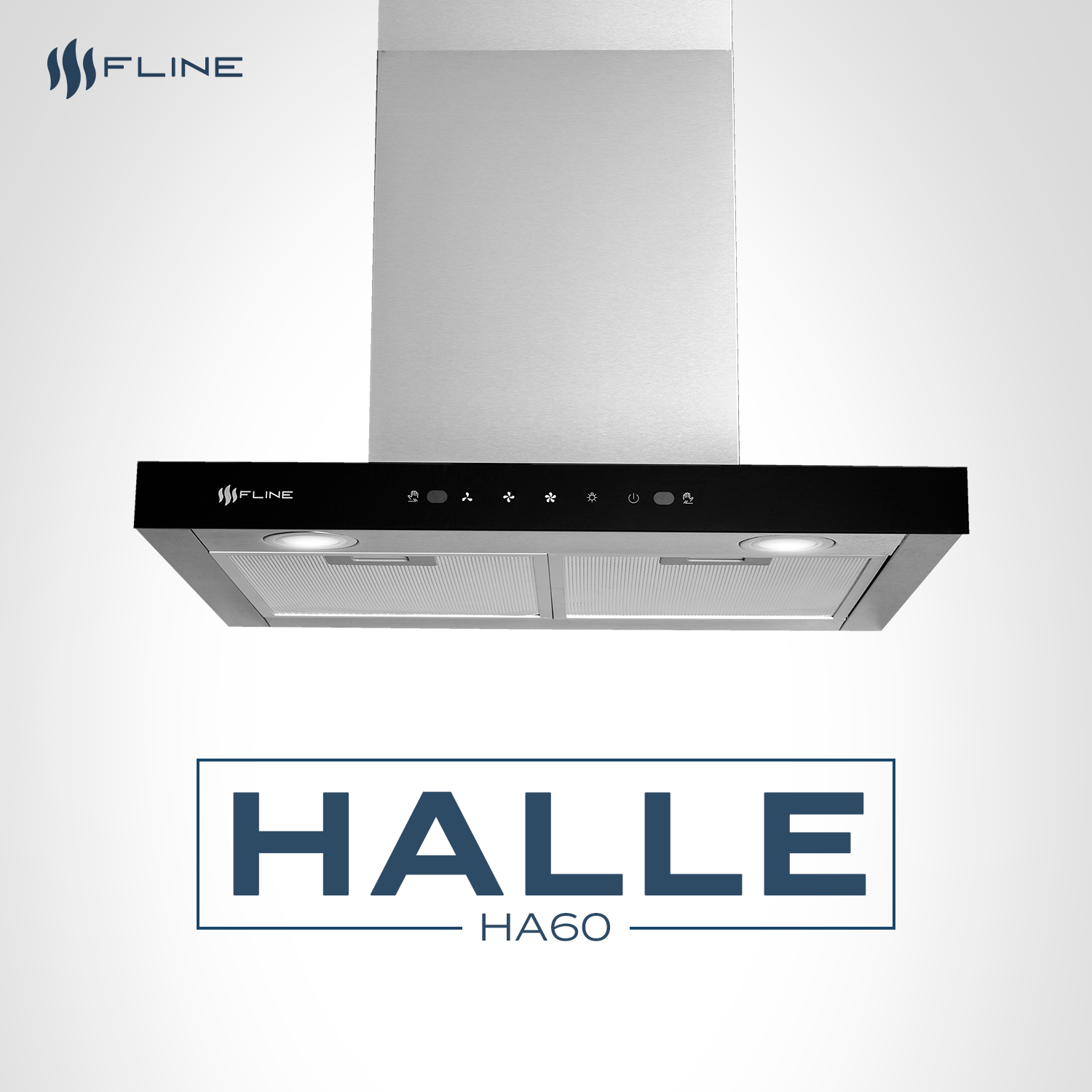 Foto 7 pulgar | Campana De Cocina 60 Cm  Tipo T De Pared  Controles Touch Y Sensor Extractora   Acero Inoxidable  3 Velocidades  Halle