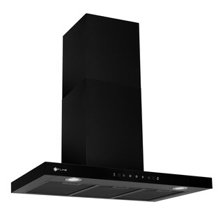 Foto 1 | Fline Campana De Cocina 80 Cm Tipo T Negro Matte De Pared Controles Touch Y Sensorextractora 3 Velocidades Niza