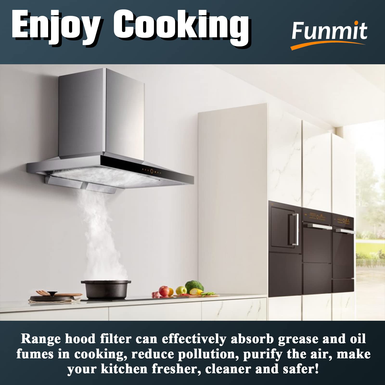 Foto 6 pulgar | Filtro De Repuesto Funmit B-roan Range Hood, 27 X 22 Cm, Paquete De 3 - Venta Internacional.