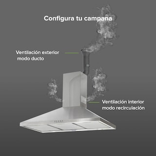 Foto 6 | Campana Para Cocina De Pared Piramidal 90 Cm 3 Velocidades Avera Cep90