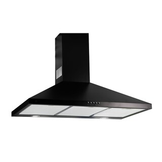 Foto 1 | Campana de Pared Avera Cep90n Negra para Cocina Piramidal 90 cm 3 Velocidades