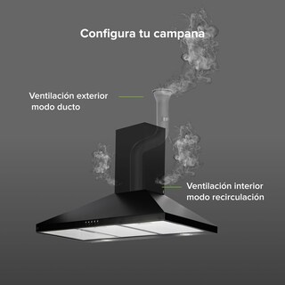 Foto 6 | Campana de Pared Avera Cep90n Negra para Cocina Piramidal 90 cm 3 Velocidades