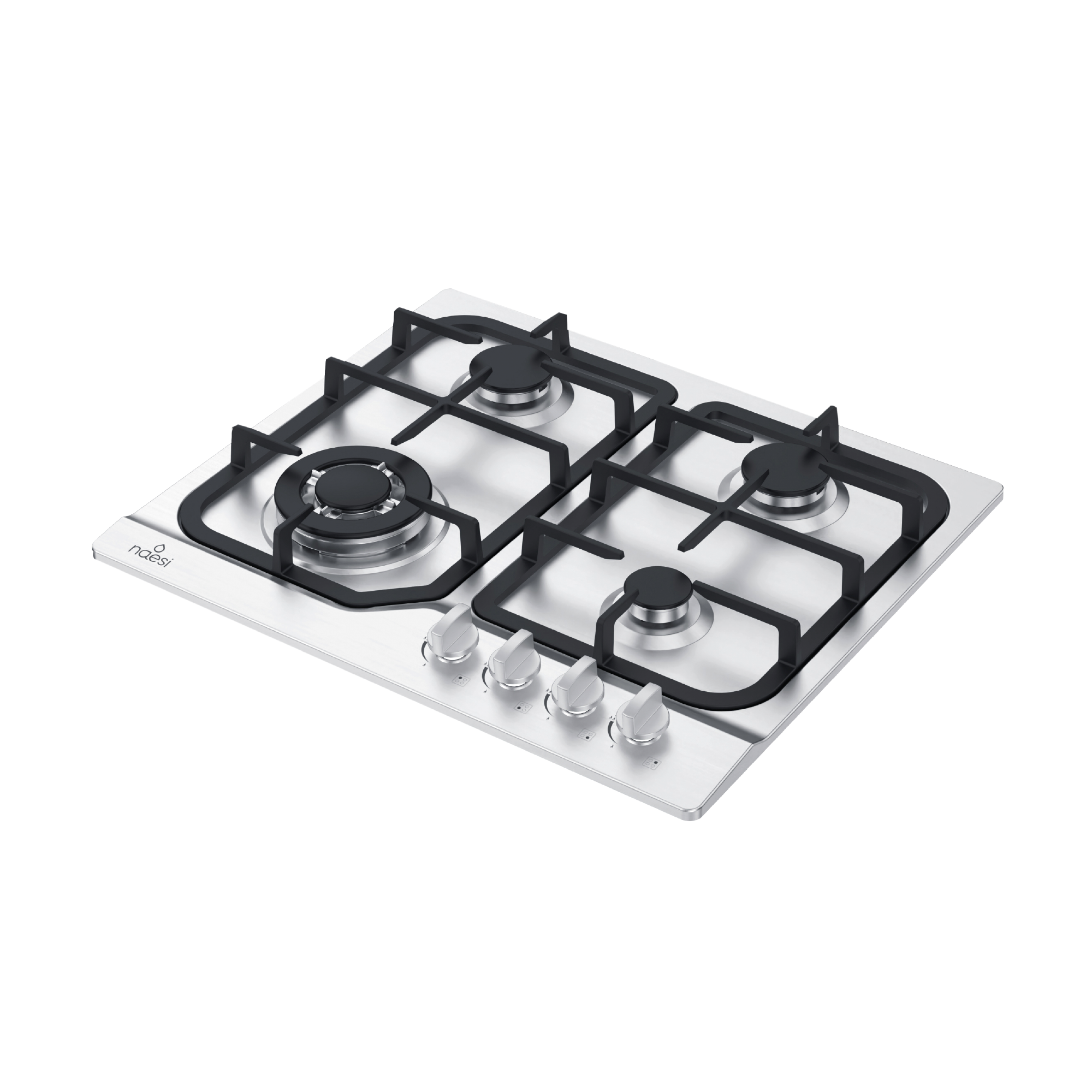 Foto 6 | Combo Campana Slim Con Luz Led 60 Cm + Parrilla Empotrable 4 Quemadores Acero Inoxidable Naesi