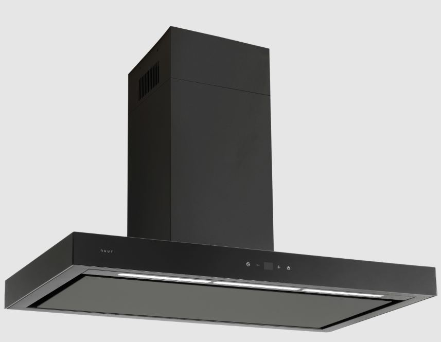 Foto 1 | Campana De Isla En Color Negro De 90cm Con Cuerpo En Acero Inoxidable Y Control Digital Con Wifi