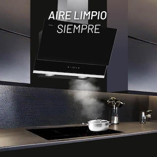 Foto 2 | Campana Extractora A Pared Acero Inoxidable Y Cristal Templado 60 Cm / Control Digital Con Wifi