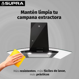 Foto 4 | Campana Extractora Cc-76-black Decorativa De Pared De Acero Inoxidable Color Negro
