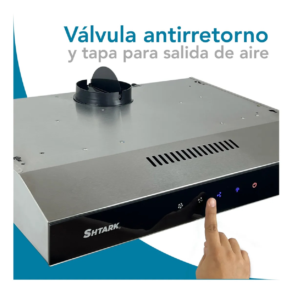 Foto 5 pulgar | Campana De Cocina Extractora Purificadora Acero Inoxidable