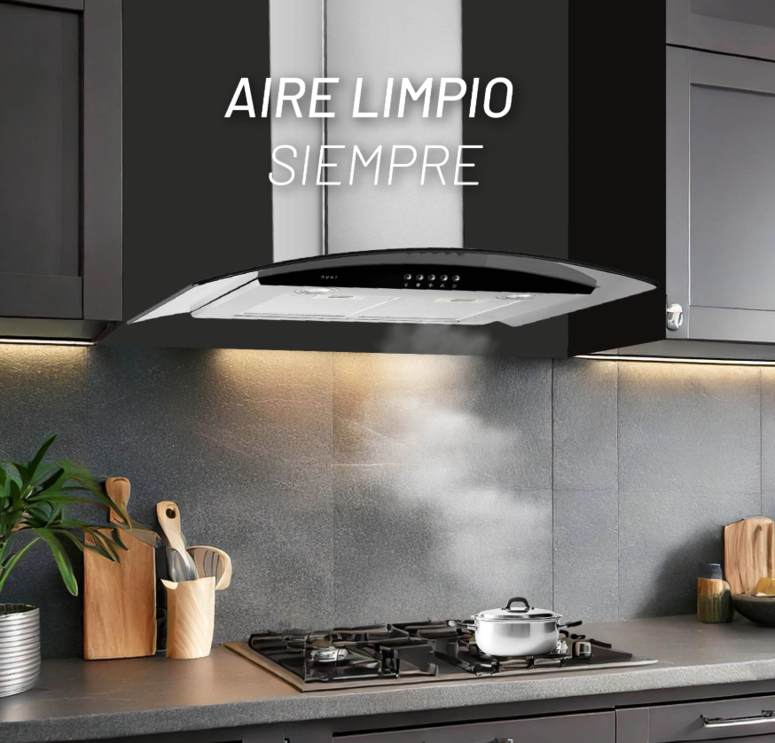 Foto 3 pulgar | Nuur Campana Extractora De Pared 90cm Ai Camexpa90av