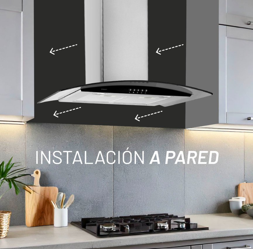 Foto 5 pulgar | Nuur Campana Extractora De Pared 90cm Ai Camexpa90av