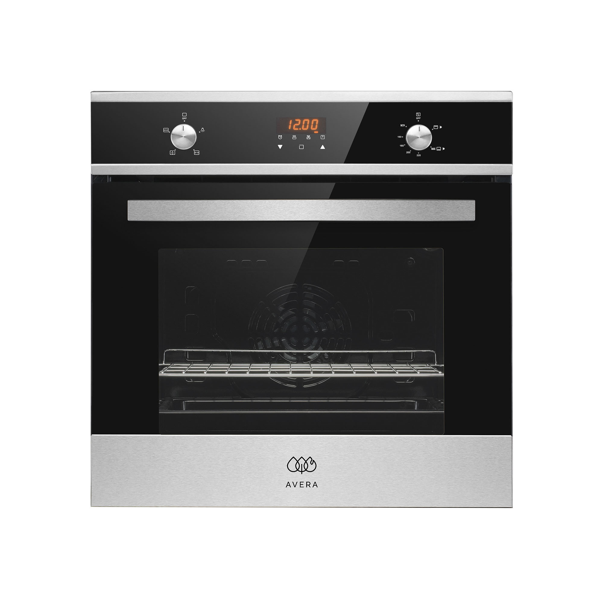 Horno Empotrable Gas Lp Avera He01lp Eléctrico Acero Inoxidable - color Negro