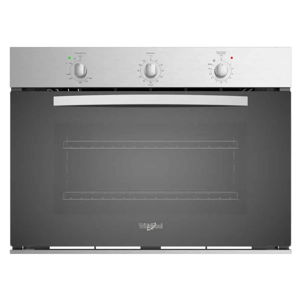 Horno Gas Empotre Whirlpool Woa301s 76 Cm (30'') Acero Inox Antihuella Espejo