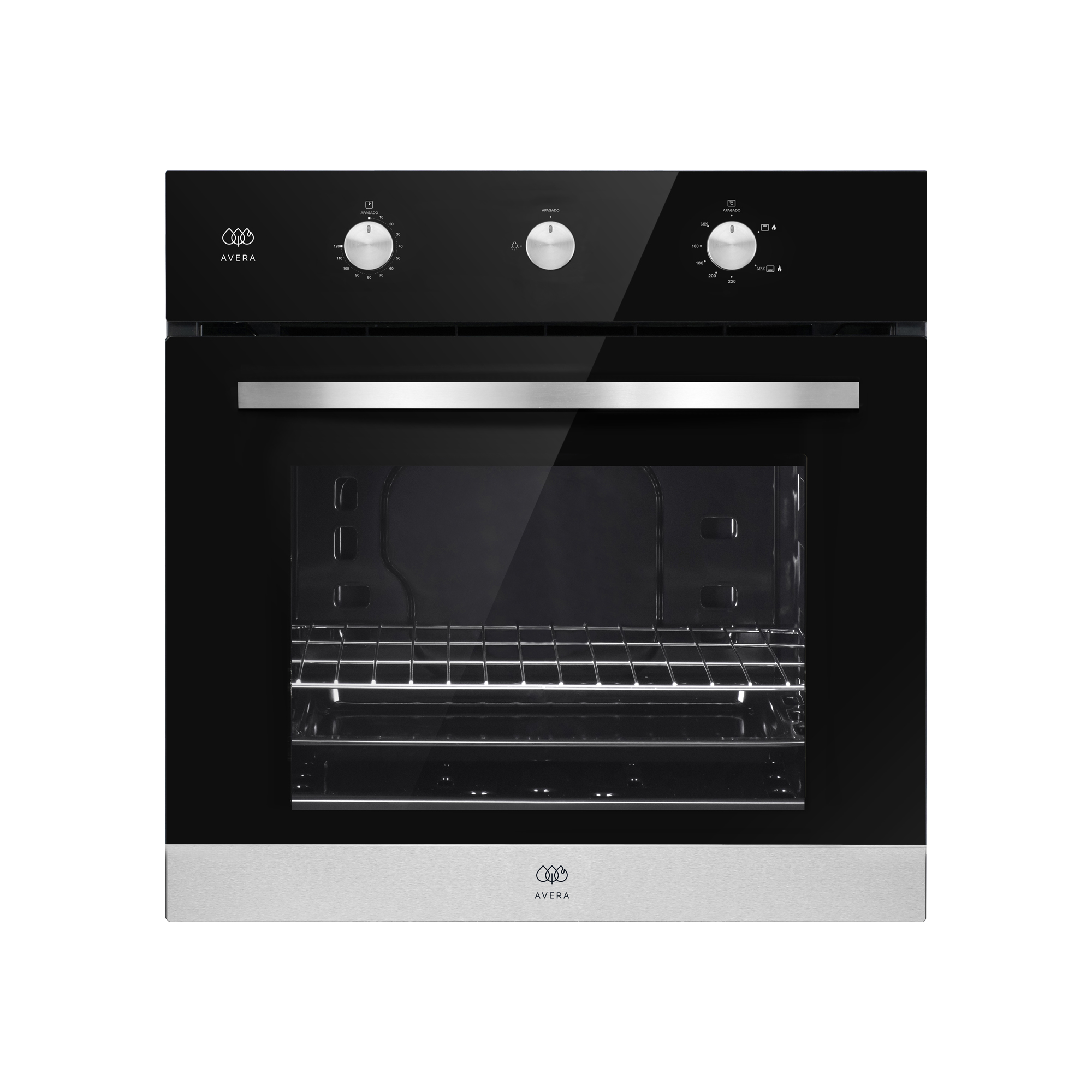 Horno Empotrable 3 Perrillas Gas Lp 58 Litros Avera He02lp