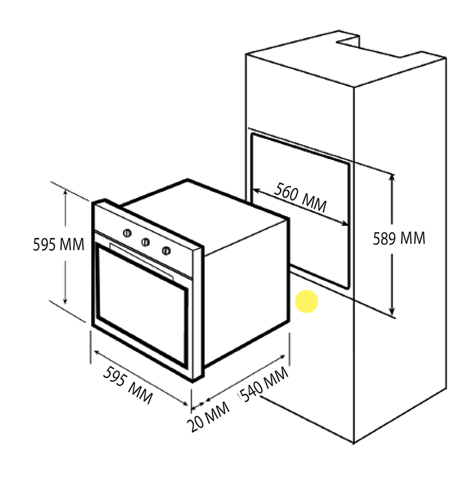 Foto 5 pulgar | Horno Eléctrico Kutchen Khe606b Negro 60 cm